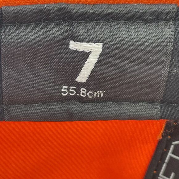 New Era 59Fifty NFL Denver Broncos Embroidered Cap Orange Fitted Hat Size 7 - Picture 13 of 14